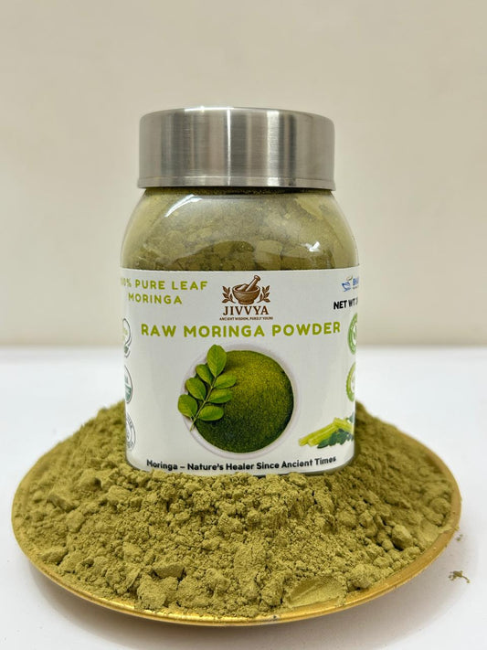 Jivvya Moringa Leaf Powder (100% Leaf, Shade-Dried)